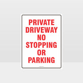Custom Gate Signs,Private Driveway No Stopping Or Parking Sign